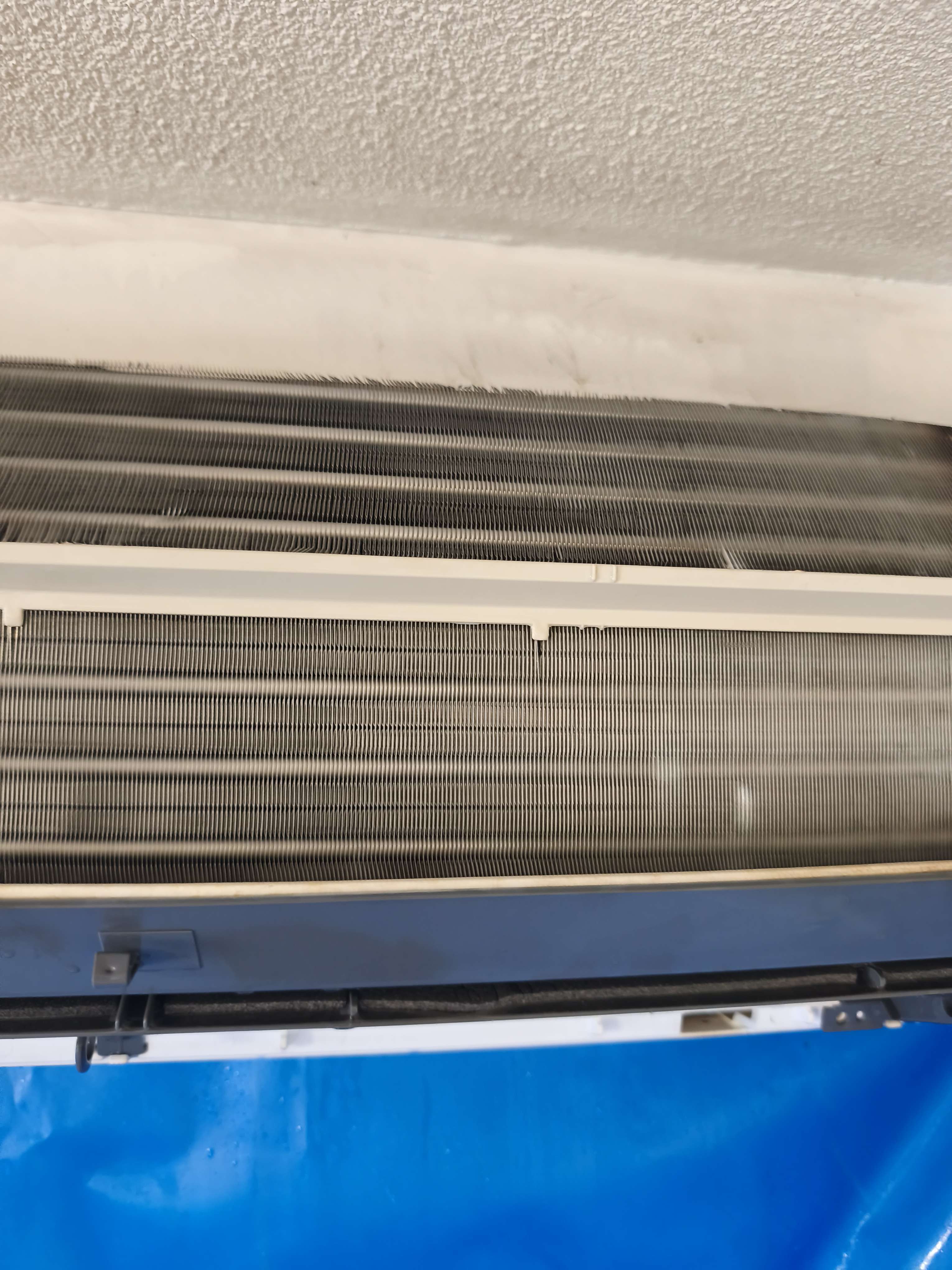 Échangeur thermique propre après nettoyage Clim50